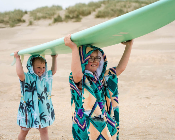 Indie surf poncho kids beach essential accessory  surf ocean surfboard brothers junior and kids