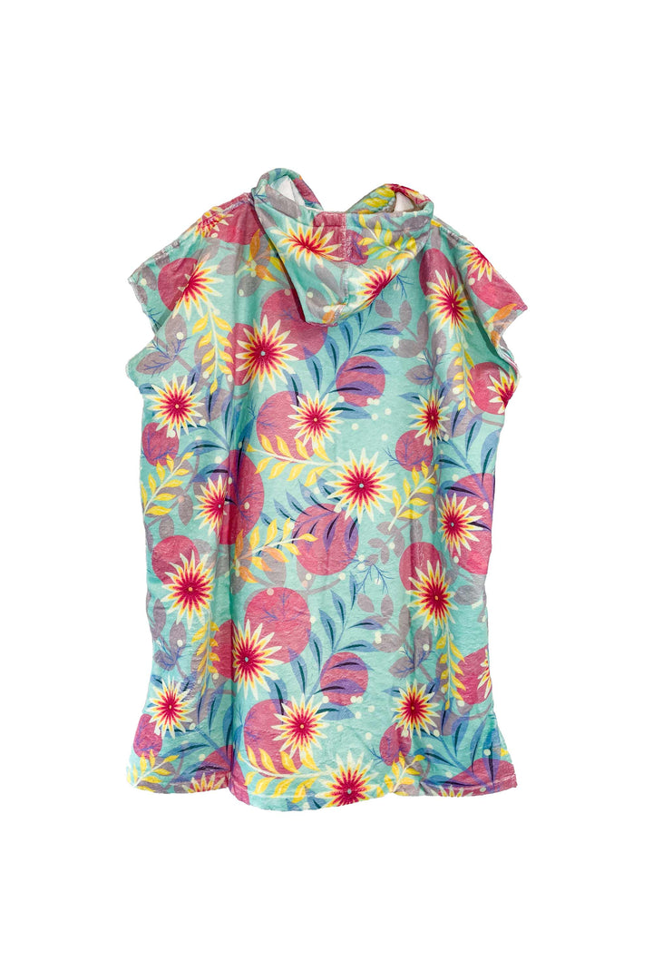 Surf poncho FLOWERS adult