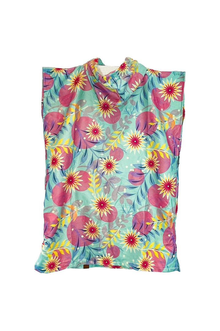 Reissurfponcho BLOEMEN volwassene