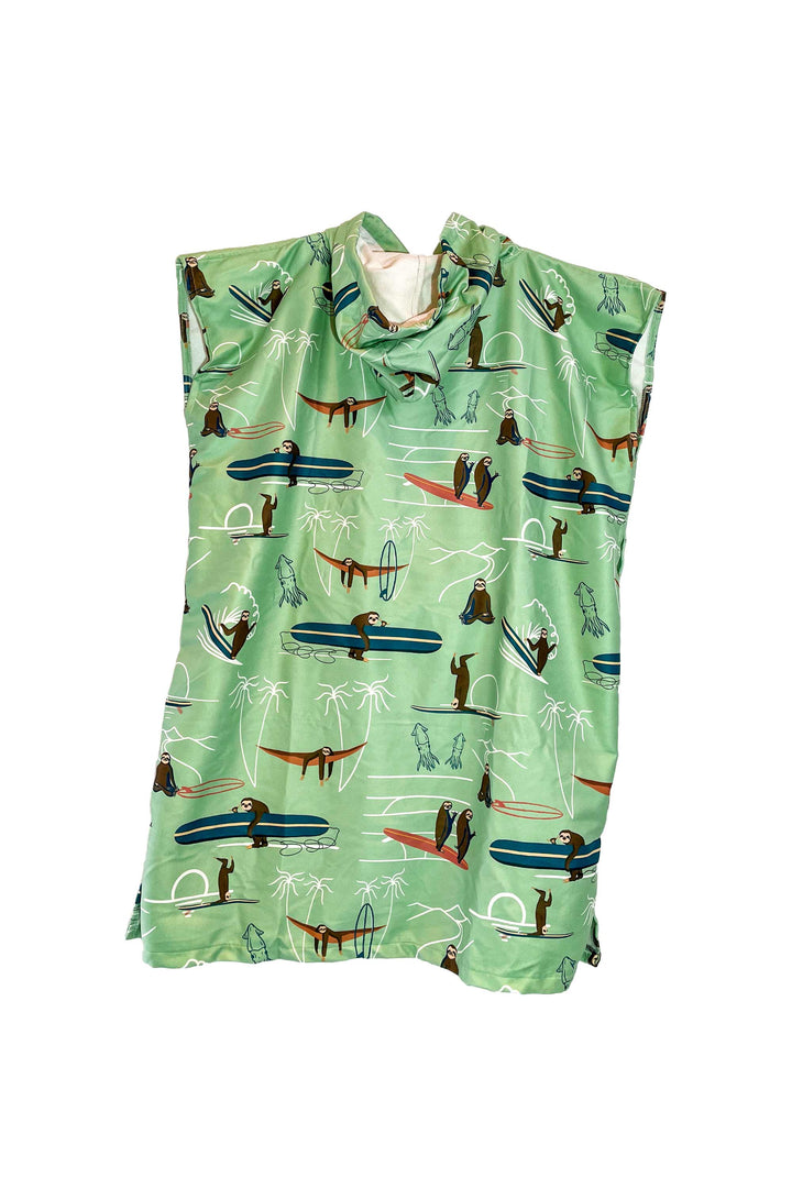Reissurfponcho SURFING SLOTHS volwassenen - LIMITED EDITION