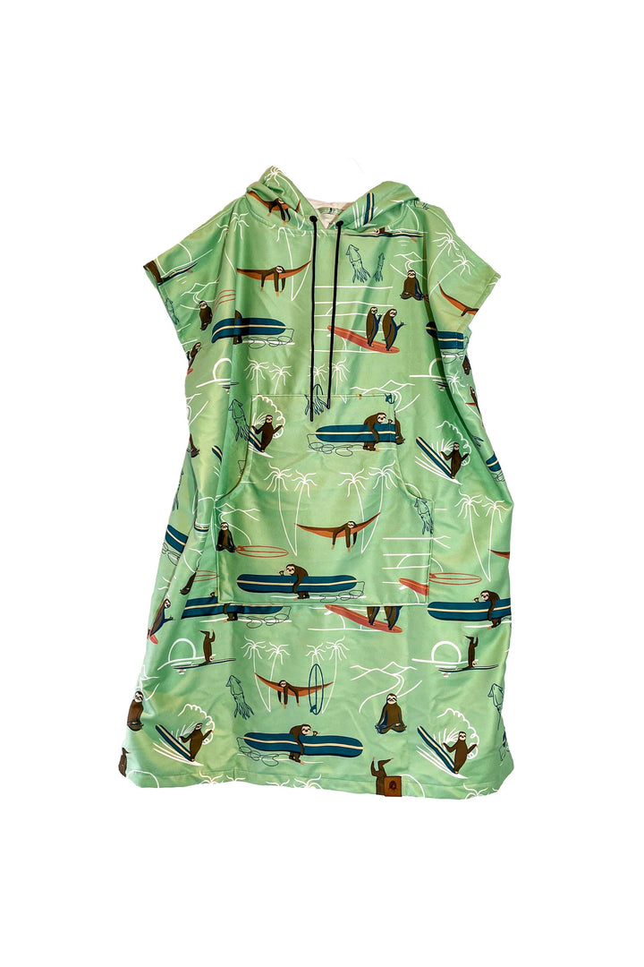 Reissurfponcho SURFING SLOTHS volwassenen - LIMITED EDITION