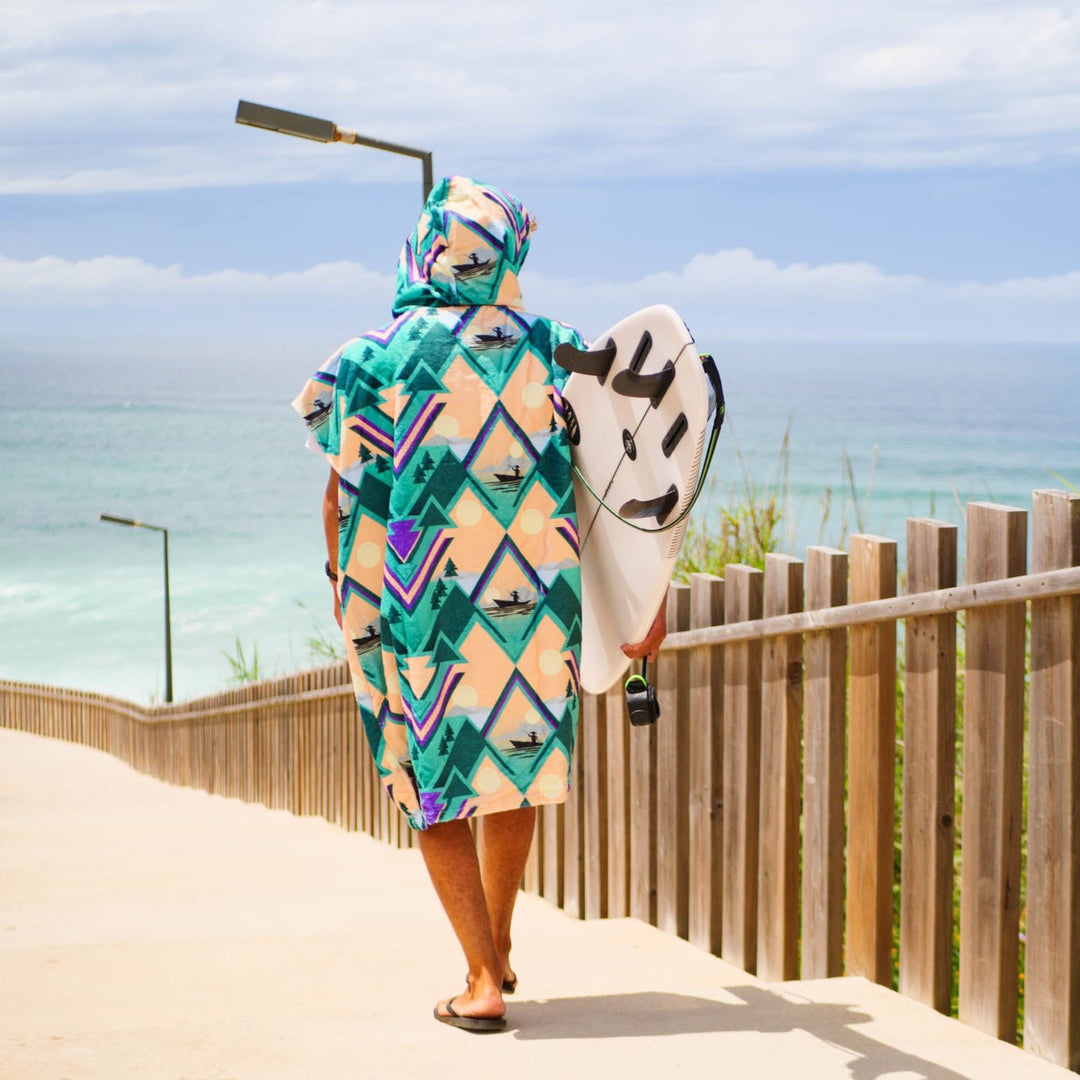 Indie surf poncho adult beach essential accessory 