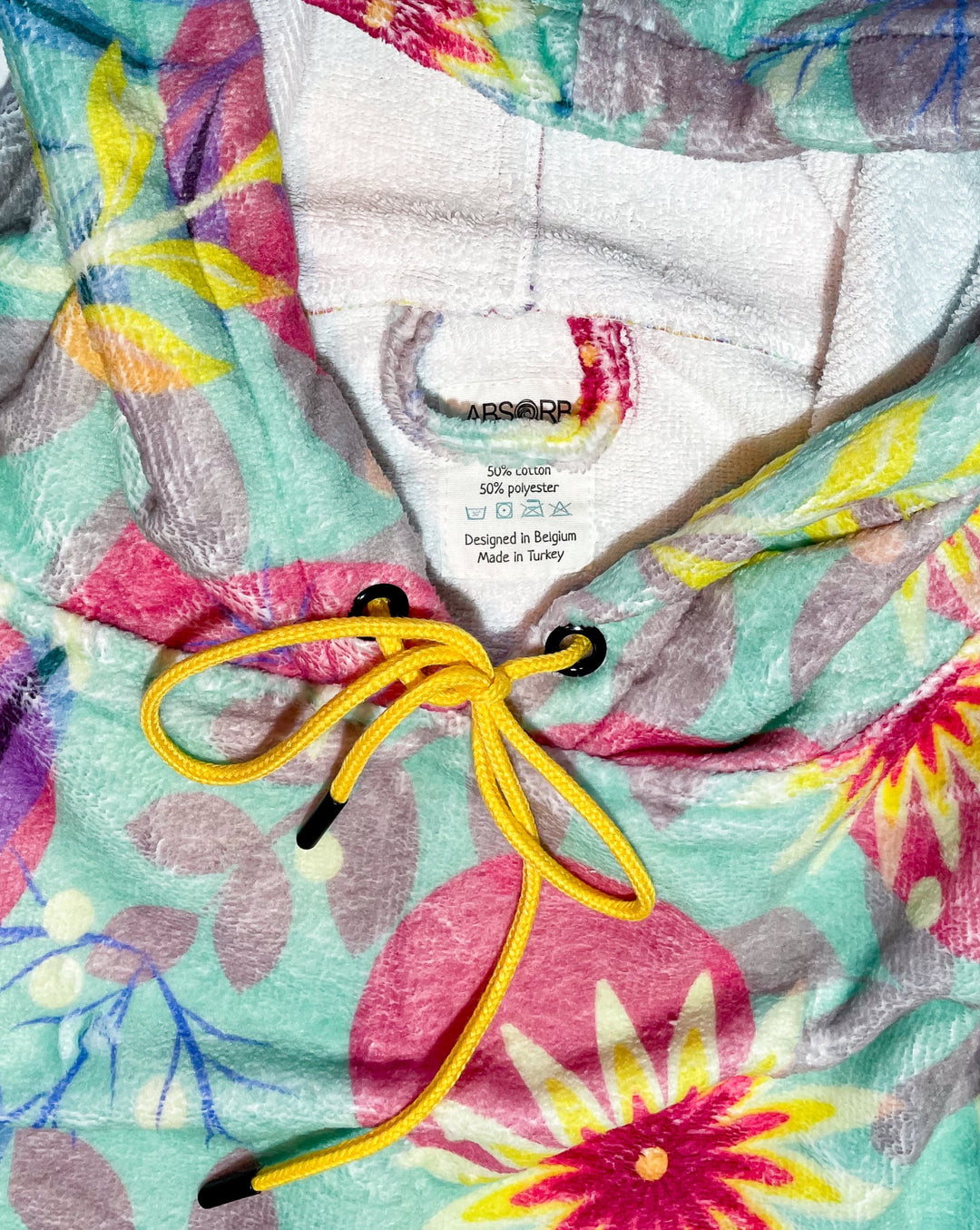 Surf poncho FLOWERS junior