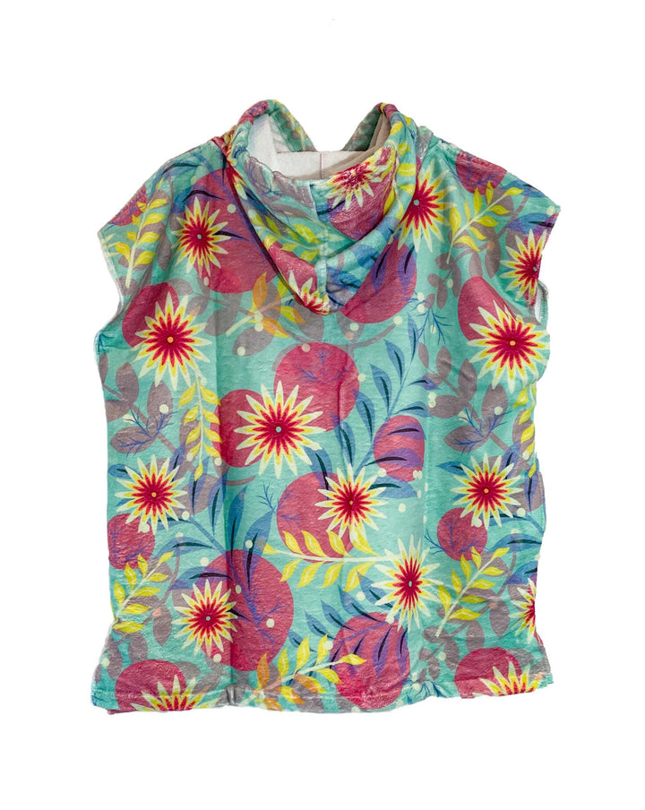 Surf poncho FLOWERS junior