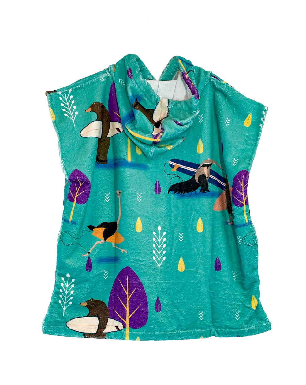 Surfing animals lavaterart surf poncho junior