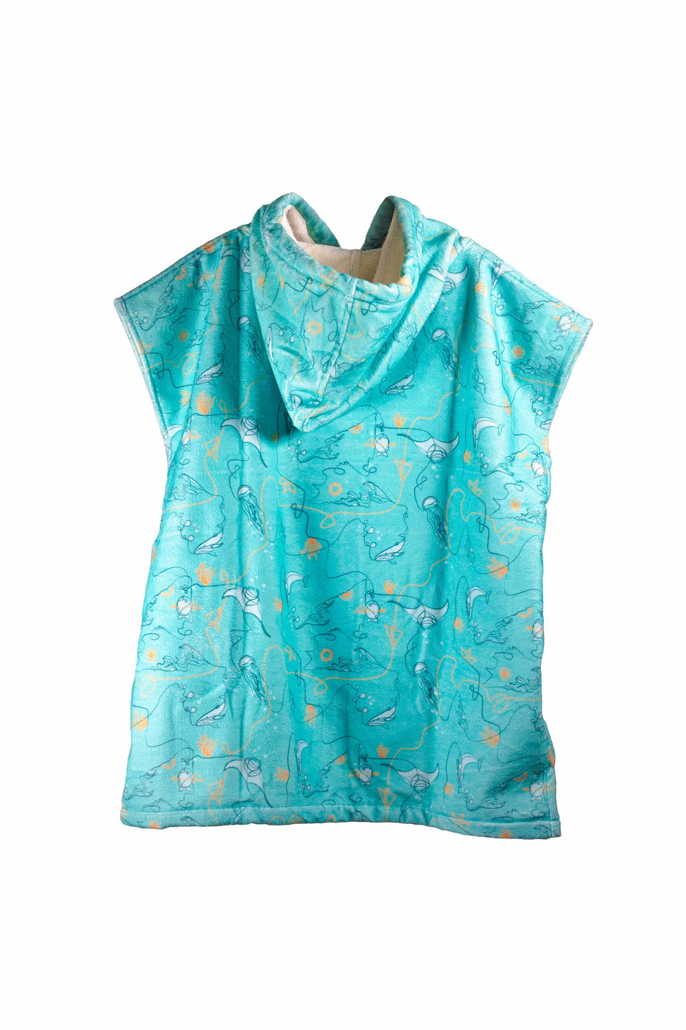 ABSRB Ponchos Junior Surf poncho OCEANO WHALES junior